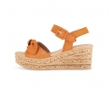 Gabor Damen Keilsandalette Orange - Rauleder