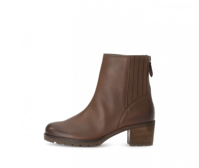 Gabor Damen Sportliche Stiefelette Braun - Glattleder