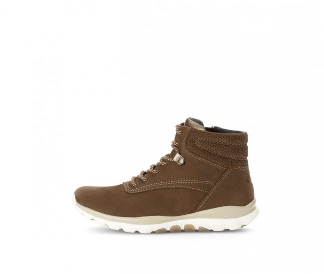 Gabor Damen Sportliche Stiefelette Braun - Rauleder