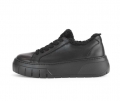 Gabor Damen Sneaker Low Schwarz - Materialmix Leder/Lederimitat