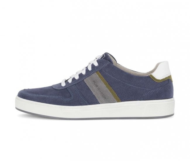 Pius Gabor Herren Sneaker Low Blau - Rauleder