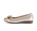 Gabor Damen Sportliche Ballerina Gold - Effektleder
