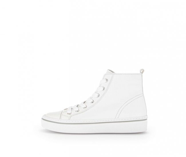 Gabor Damen Sneaker High Weiß - Glattleder