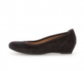 Gabor Damen Keilpumps Schwarz - Rauleder