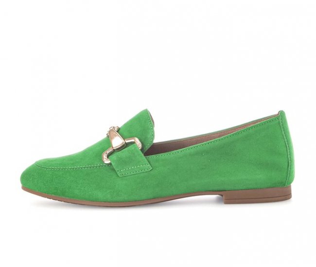 Gabor Damen Slipper Grün - Rauleder