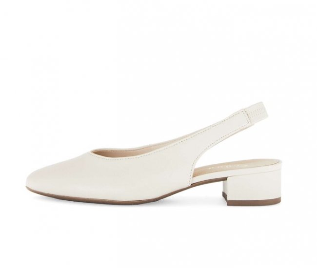 Gabor Damen Slingpumps Beige - Glattleder