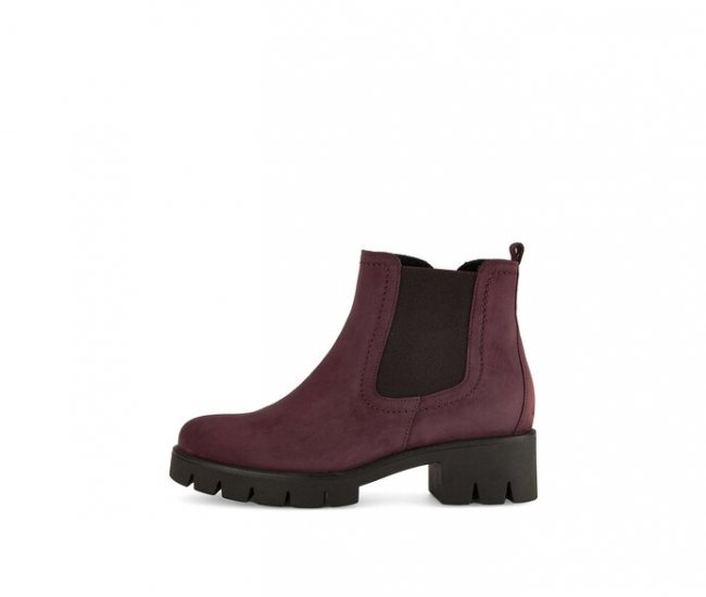 Gabor Damen Chelsea Boot Rot - Rauleder