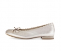 Gabor Damen Eleganter Ballerina Gold - Effektleder