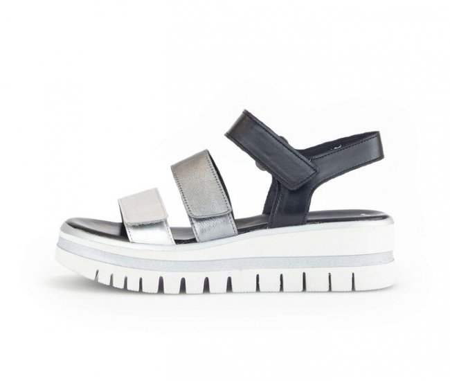 Gabor Damen Plateau Sandale Multicolour - Materialmix Leder
