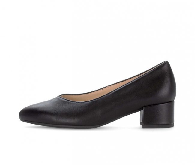 Gabor Damen Eleganter Pumps Schwarz - Glattleder
