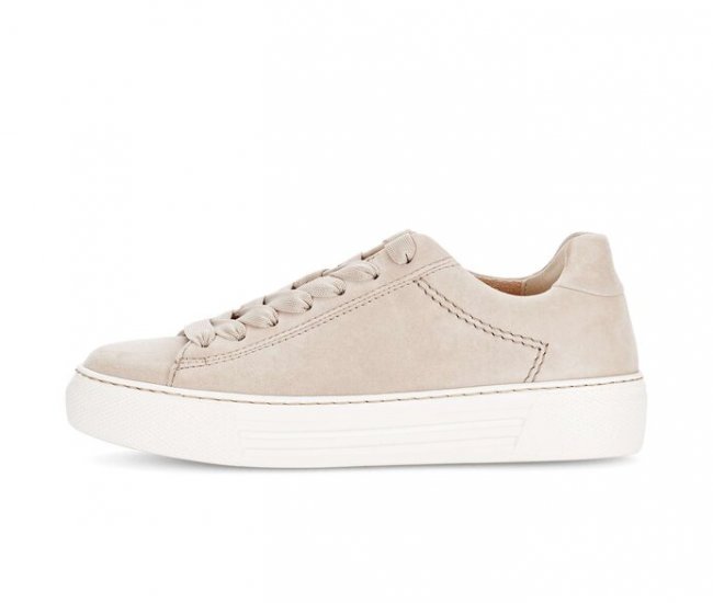 Gabor Damen Sneaker Low Beige - Rauleder