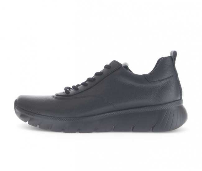 Gabor Damen Sneaker Low Schwarz - Glattleder