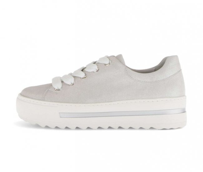 Gabor Damen Sneaker Low Weiß - Effektleder