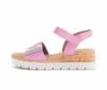 Gabor Damen Riemchensandale Pink - Rauleder