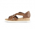 Gabor Damen Keilsandalette Braun - Glattleder