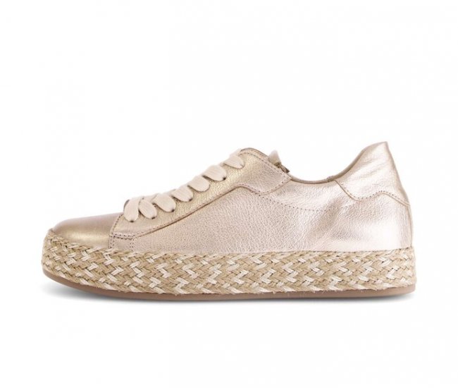 Gabor Damen Sneaker Low Beige - Effektleder