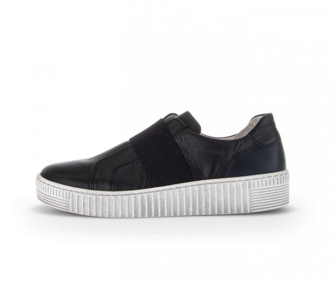 Gabor Damen Sneaker Low Schwarz - Glattleder