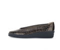 Gabor Damen Sportliche Ballerina Braun - Lackleder