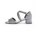 Gabor Damen Riemchensandale Grau - Materialmix Leder/Lederimitat