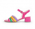 Gabor Damen Riemchensandale Multicolour - Rauleder