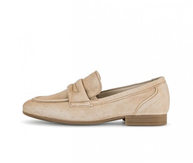 Gabor Damen Slipper Beige - Rauleder