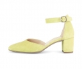 Gabor Damen Spangenpumps Gelb - Rauleder