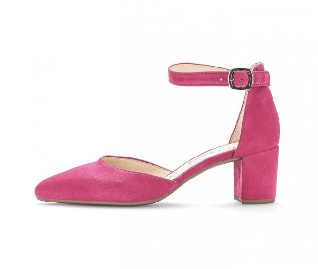Gabor Damen Spangenpumps Pink - Rauleder