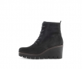 Gabor Damen Plateau Stiefelette Schwarz - Rauleder