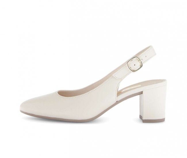Gabor Damen Slingpumps Beige - Glattleder