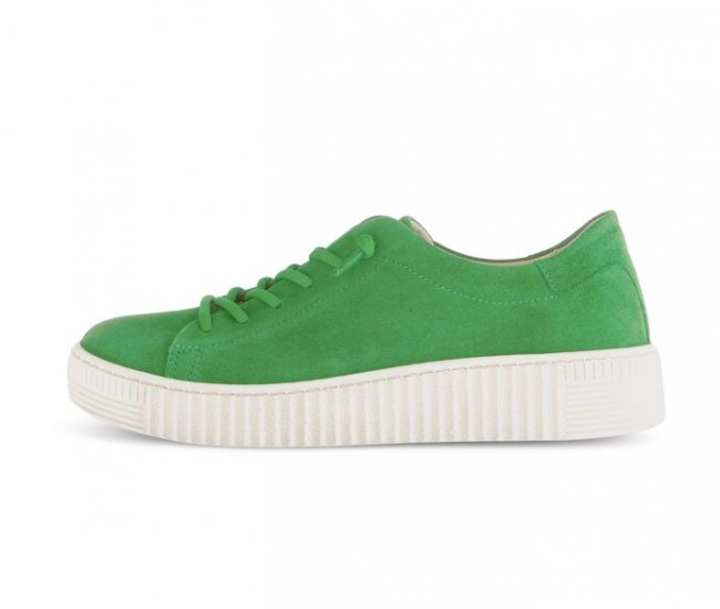 Gabor Damen Sneaker Low Grün - Rauleder