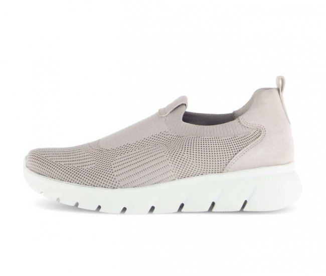 Gabor Damen Sneaker Low Beige - Materialmix Leder/Lederimitat