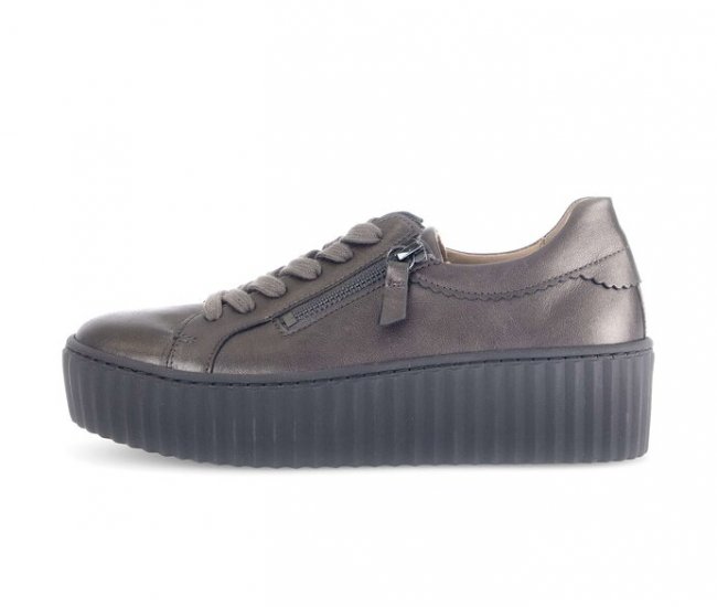 Gabor Damen Sneaker Low Bronze - Glattleder