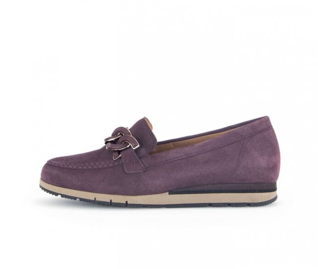 Gabor Damen Slipper Lila - Rauleder