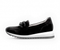 Gabor Damen Slipper Schwarz - Rauleder