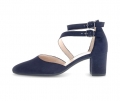Gabor Damen Spangenpumps Blau - Rauleder