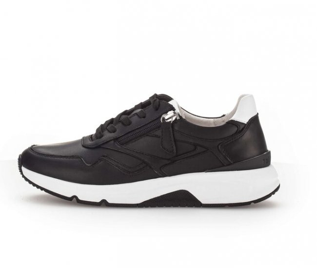 Gabor Damen Sneaker Low Schwarz - Glattleder