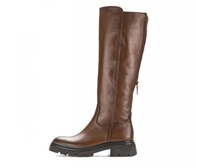 Gabor Damen Sportlicher Stiefel Braun - Materialmix Leder/Lederimitat