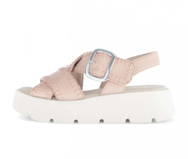 Gabor Damen Plateau Sandale Rosa - Glattleder