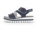 Gabor Damen Plateau Sandale Blau - Glattleder