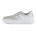 Gabor Damen Sneaker Low Silber - Materialmix Leder
