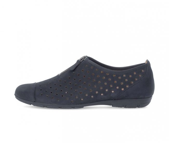Gabor Damen Sportliche Ballerina Blau - Rauleder