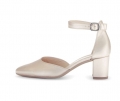 Gabor Damen Spangenpumps Gold - Effektleder
