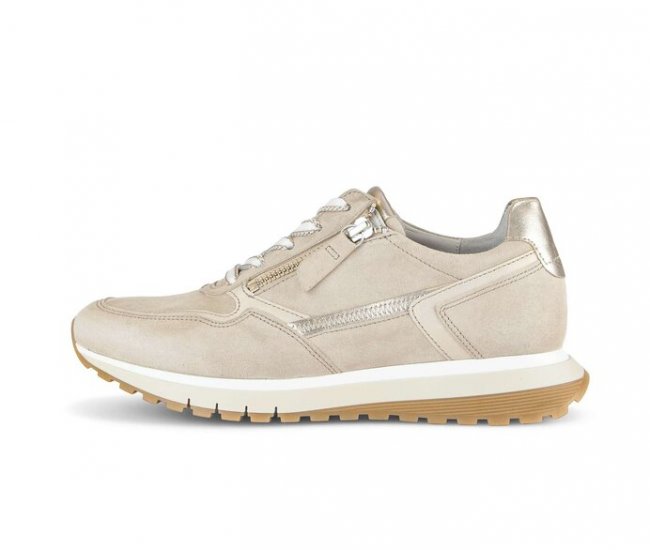 Gabor Damen Sneaker Low Beige - Rauleder