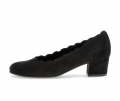Gabor Damen Eleganter Pumps Schwarz - Rauleder