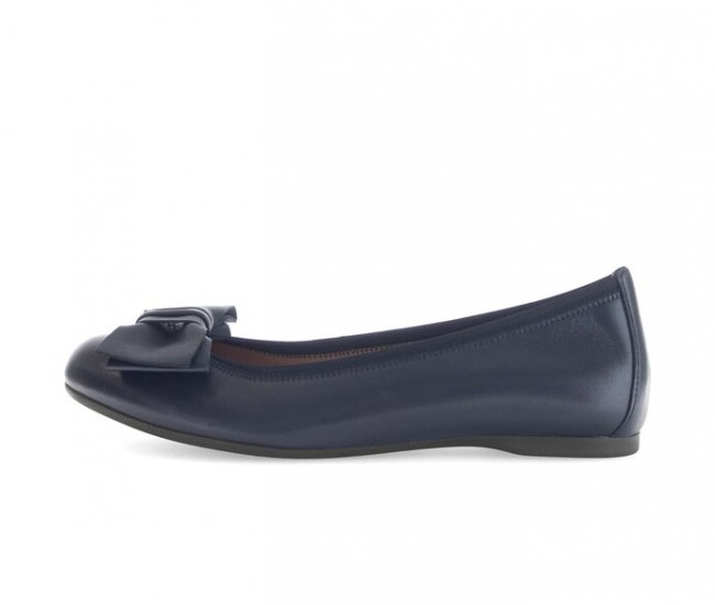 Gabor Damen Eleganter Ballerina Blau - Glattleder