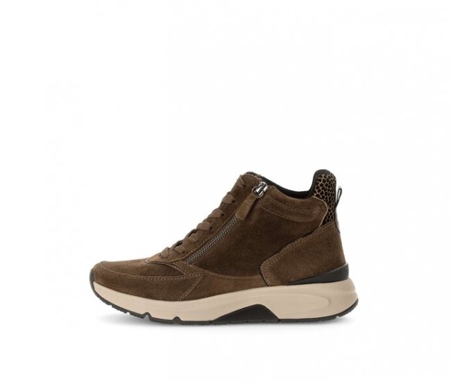 Gabor Damen Sportliche Stiefelette Braun - Rauleder
