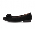 Gabor Damen Eleganter Ballerina Schwarz - Rauleder