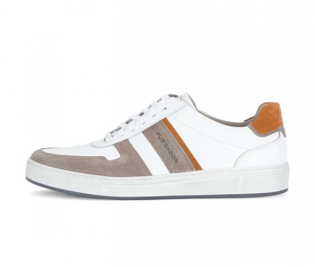 Pius Gabor Herren Sneaker Low Weiß - Glattleder