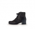 Gabor Damen Schnürstiefelette Schwarz - Glattleder