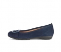 Gabor Damen Sportliche Ballerina Blau - Rauleder